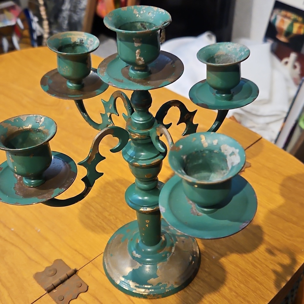 Brass Candleabra Vintage Japan - Picture 2 of 3
